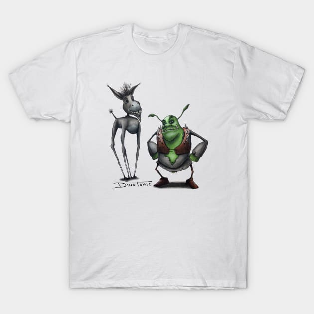 Shrek T-Shirt by DinoTomic